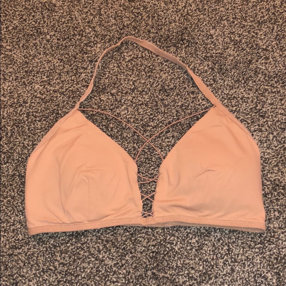 PacSun nude halter top bralette
